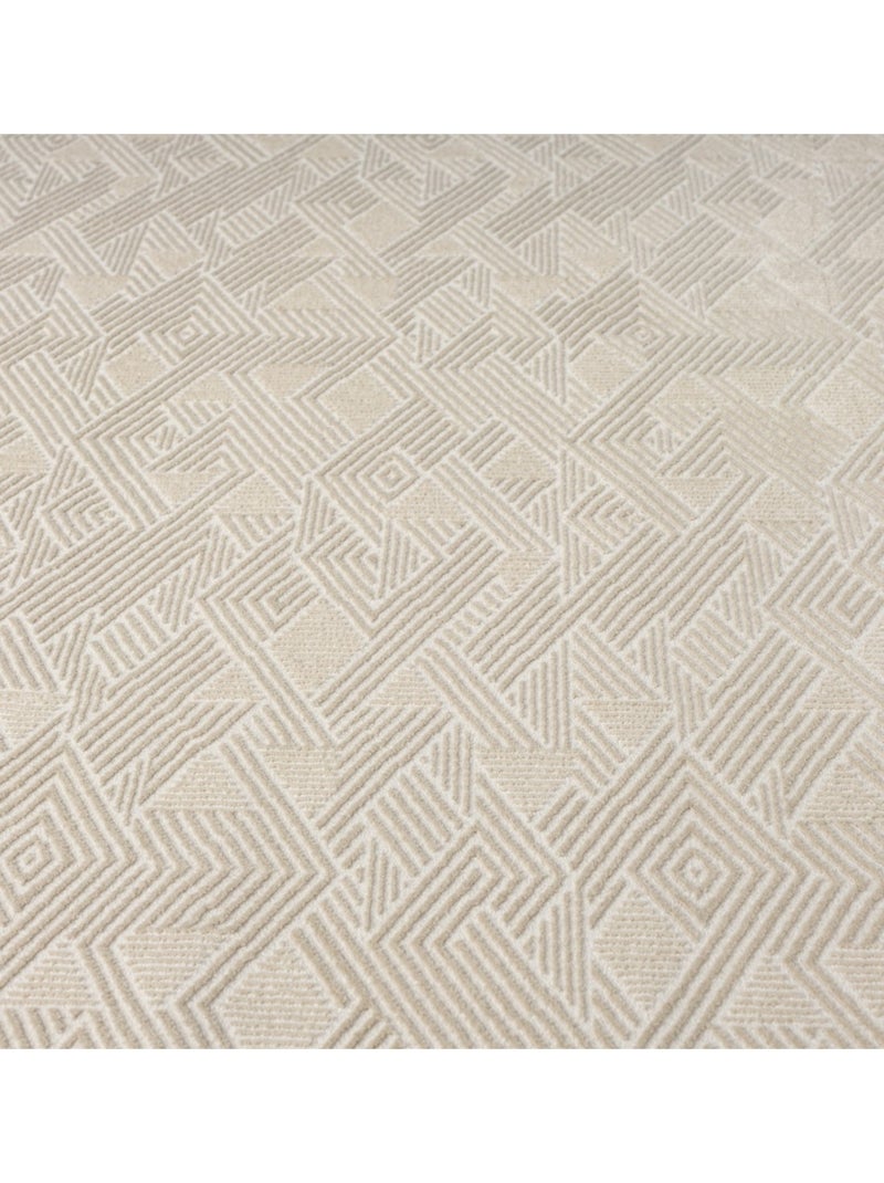 Tapis de salon NORA 5700 Beige - Kiabi