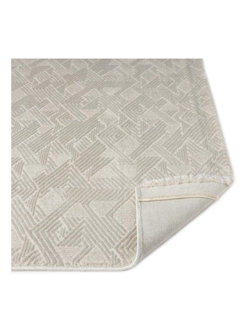 Tapis de salon NORA 5710 Gris - Kiabi