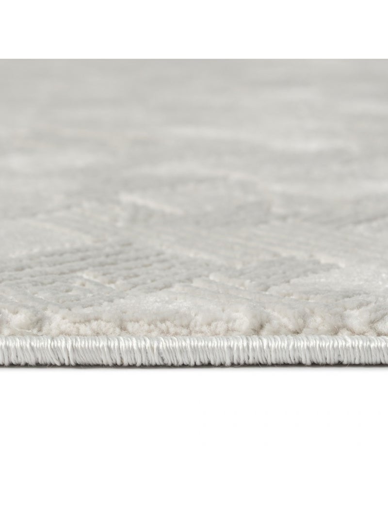 Tapis de salon NORA 5710 Gris - Kiabi