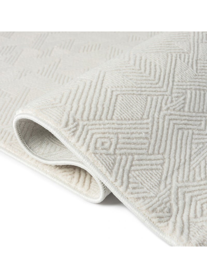 Tapis de salon NORA 5720 Ecru - Kiabi