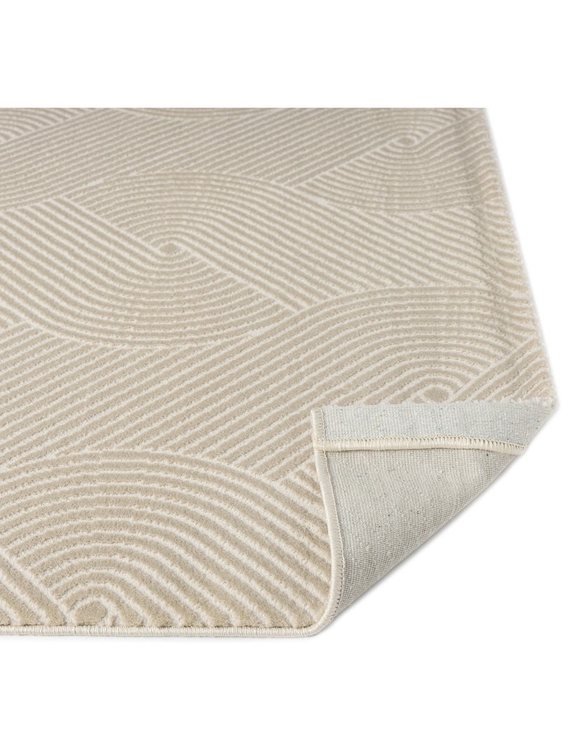 Tapis de salon nora 5800 - 120x170 / beige Beige - Kiabi