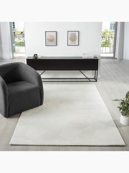 Tapis de salon NORA 5810 - 120x170 / Ecru - Kiabi