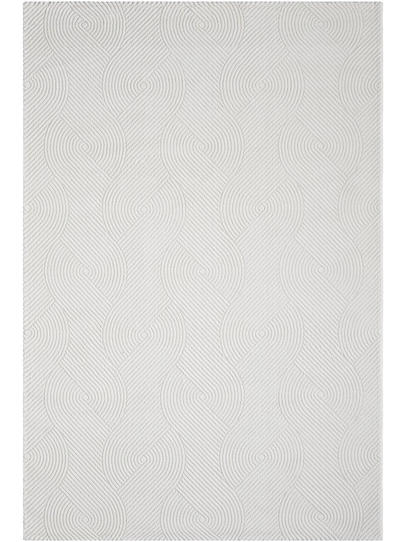 Tapis de salon NORA 5810 Ecru - Kiabi