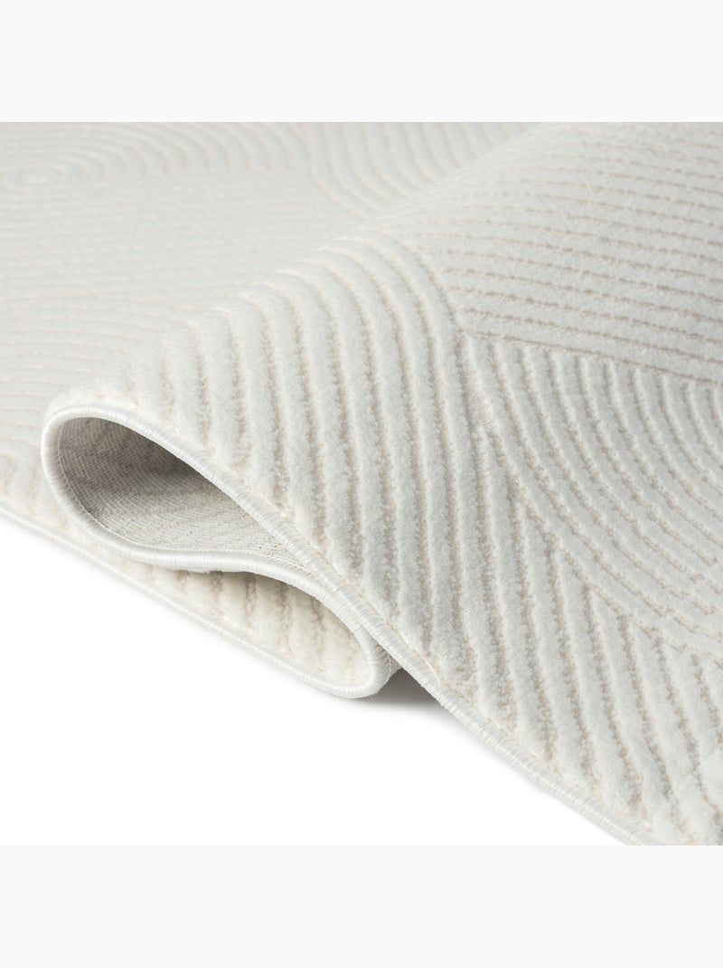 Tapis de salon NORA 5810 Ecru - Kiabi