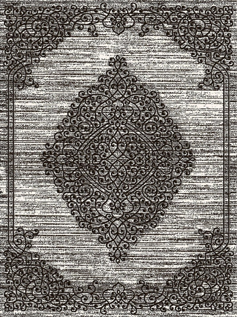 Tapis de salon ORIENT 200 x 300 cm - Gris - Mani Textile Gris Gris - Kiabi