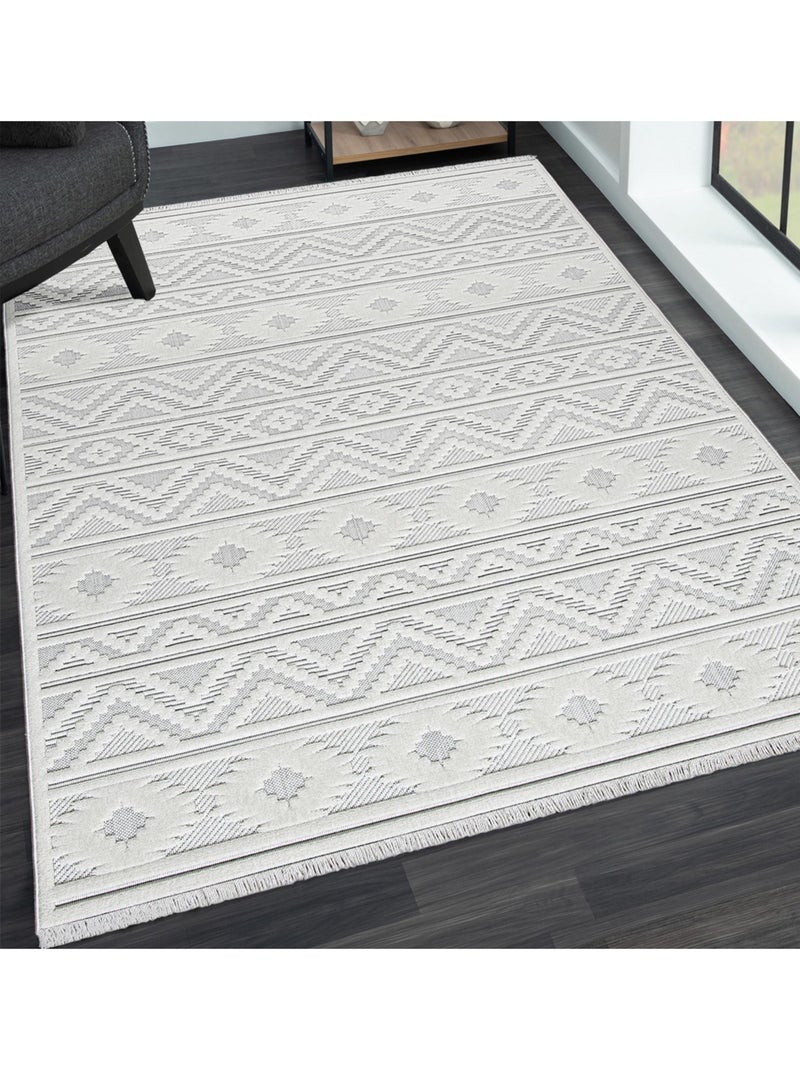 Tapis de salon OSLO 9820 Ecru - Kiabi