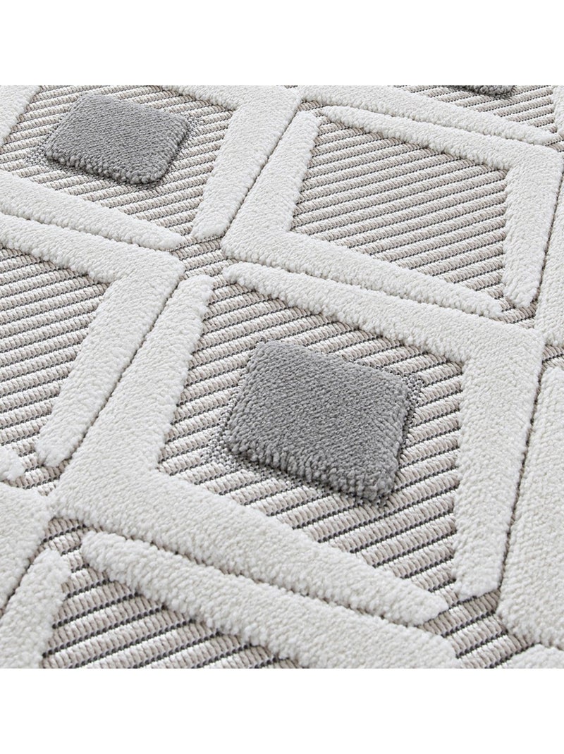 Tapis de salon OSLO 9830 Gris - Kiabi