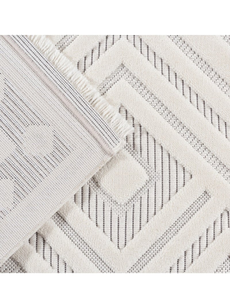 Tapis de salon OSLO 9840 Ecru - Kiabi