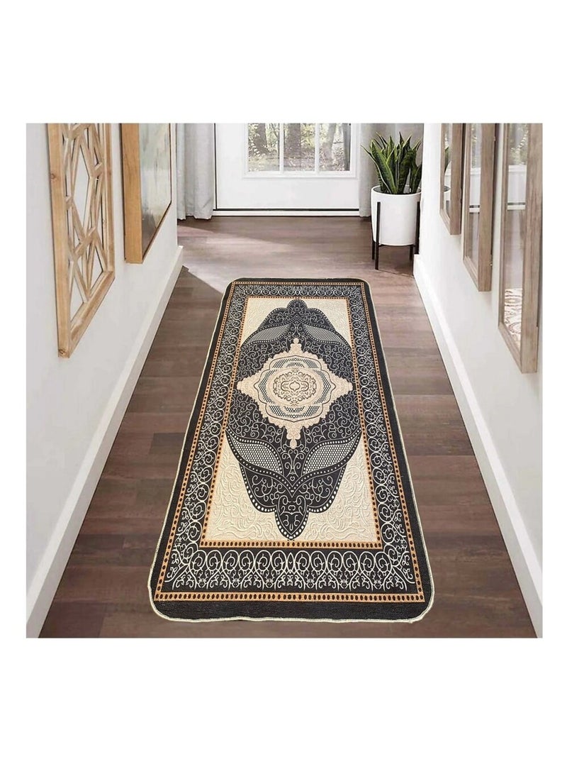 Tapis de salon OTTOMAN Noir Noir - Kiabi