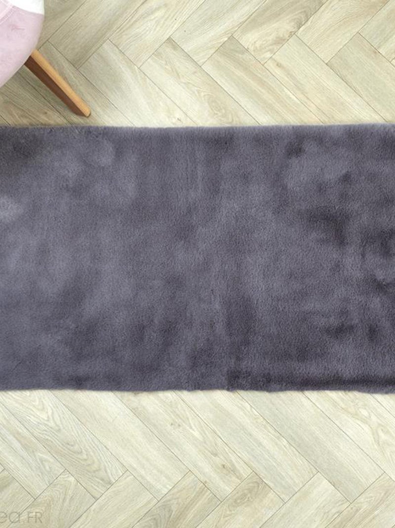 Tapis de salon POLAR imitation fourrure Gris - Kiabi