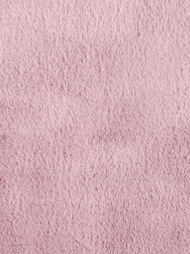 Tapis de salon POLAR imitation fourrure Rose - Kiabi