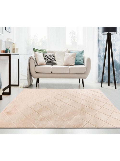 Tapis de salon rectangulaire uni doux Impulse - Kiabi