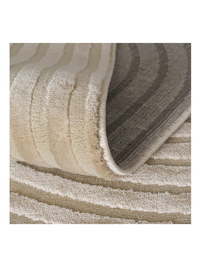 Tapis de salon RIO 15 Beige - Kiabi