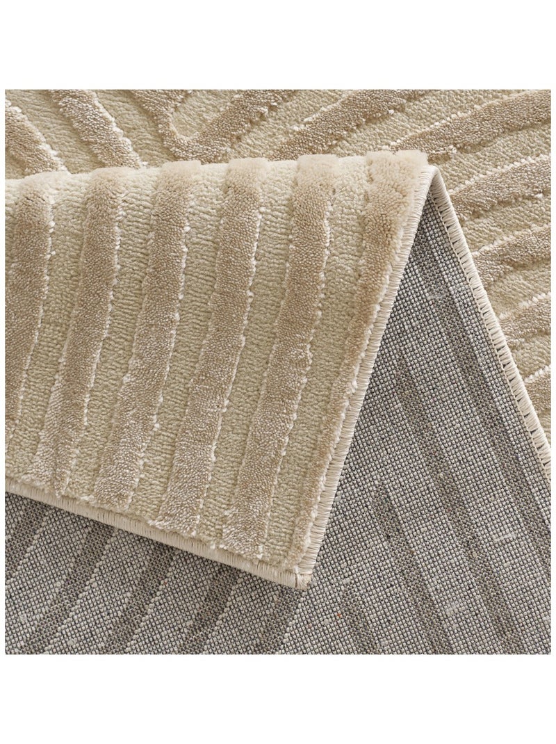 Tapis de salon RIO 15 Beige - Kiabi