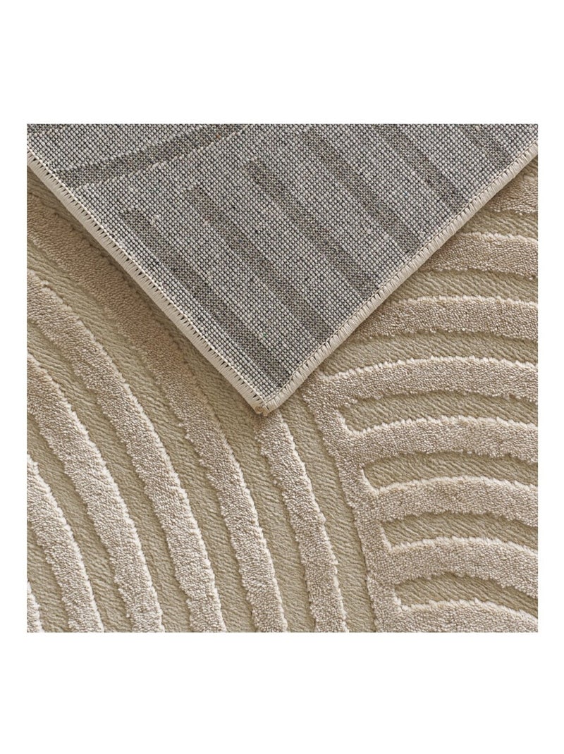 Tapis de salon RIO 15 Beige - Kiabi