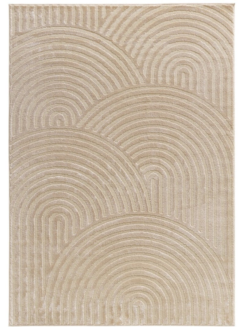 Tapis de salon RIO 15 Beige - Kiabi