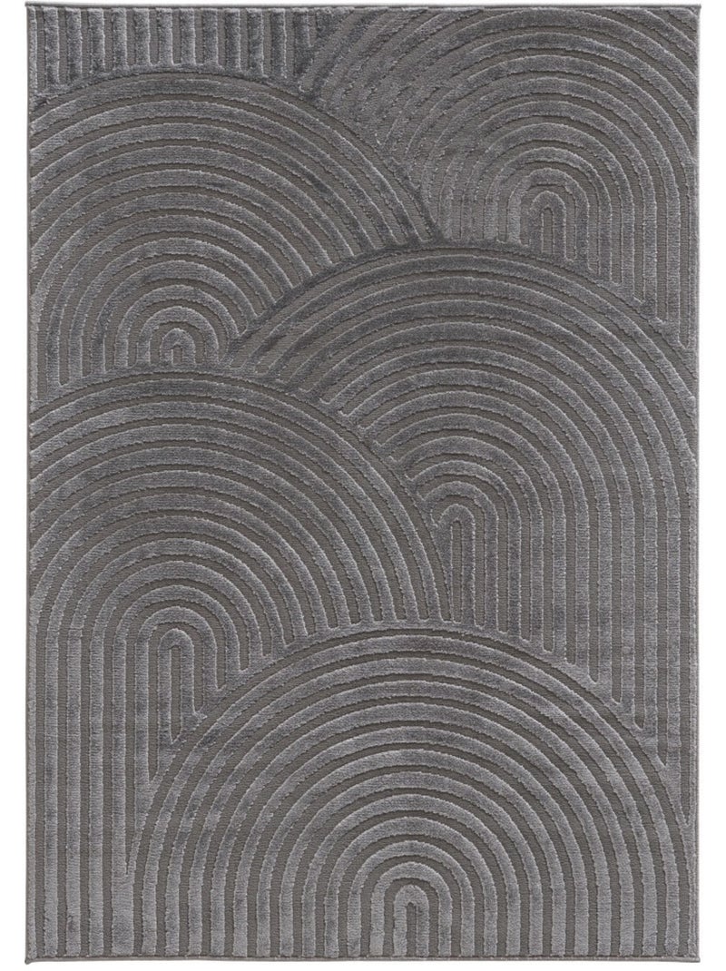 Tapis de salon RIO 15 gris anthracite - Kiabi