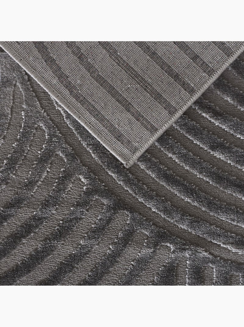 Tapis de salon RIO 15 gris anthracite - Kiabi