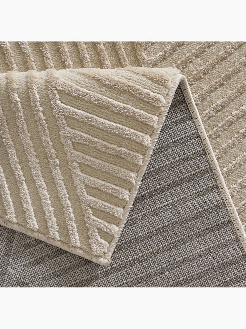 Tapis de salon RIO 16 Beige - Kiabi