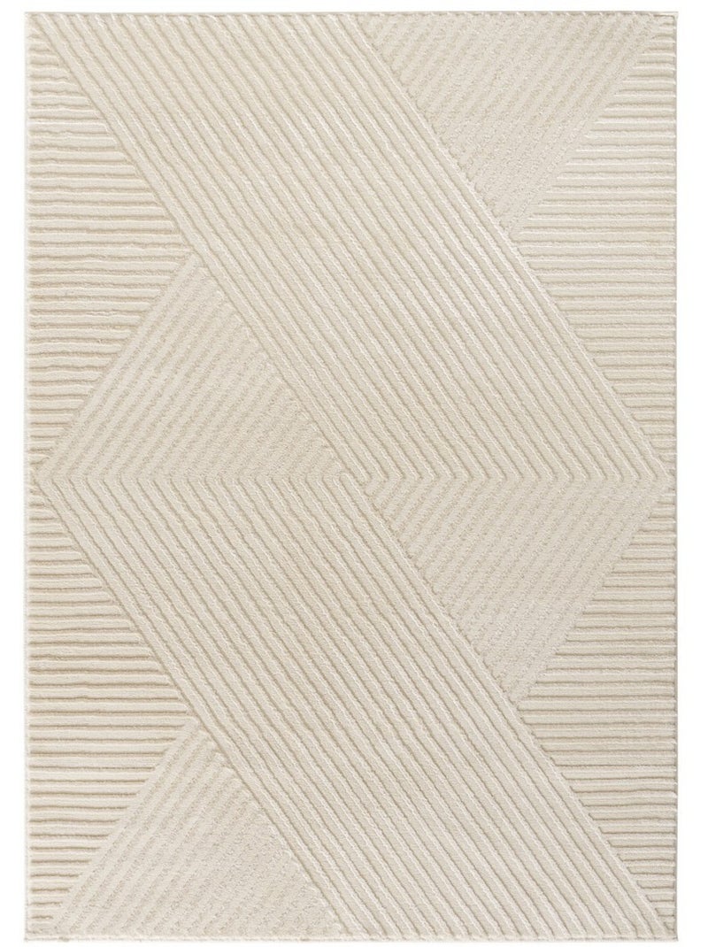 Tapis de salon RIO 16 Ecru - Kiabi