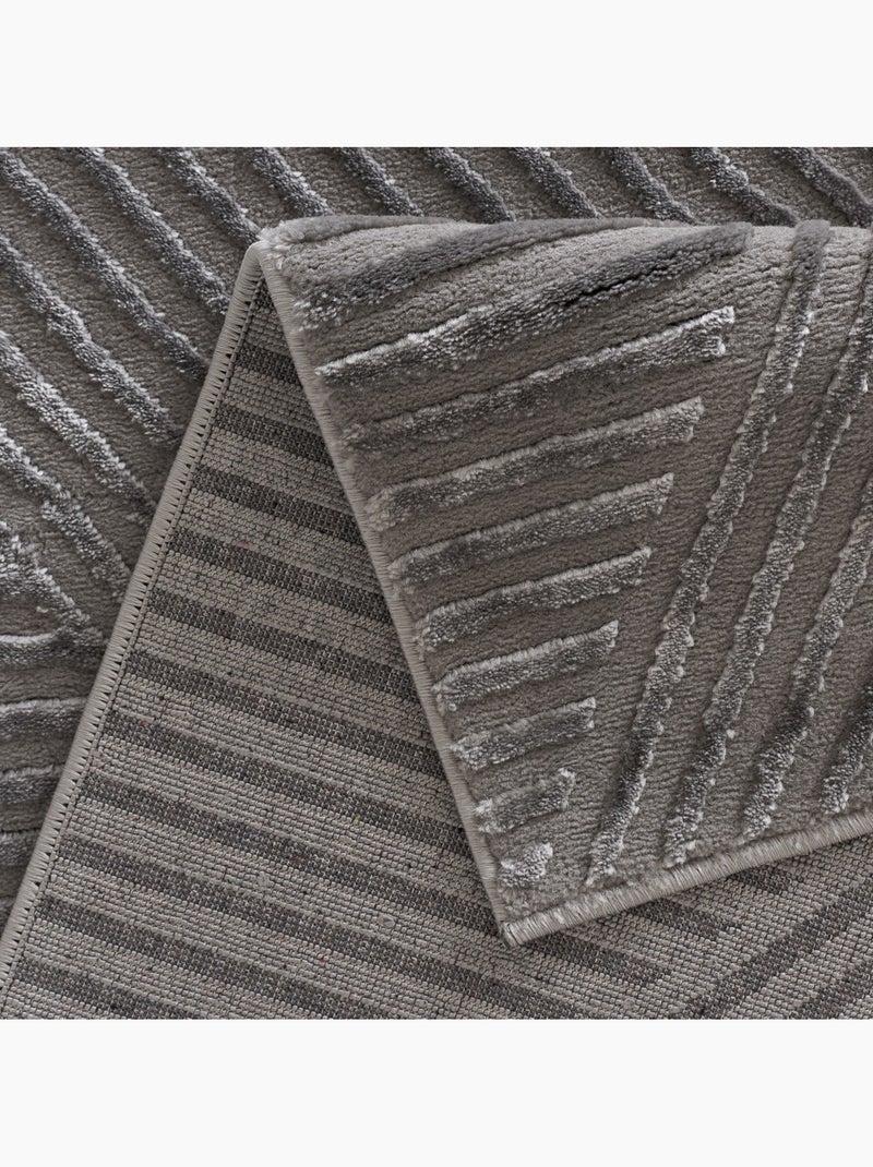 Tapis de salon RIO 16 gris anthracite - Kiabi
