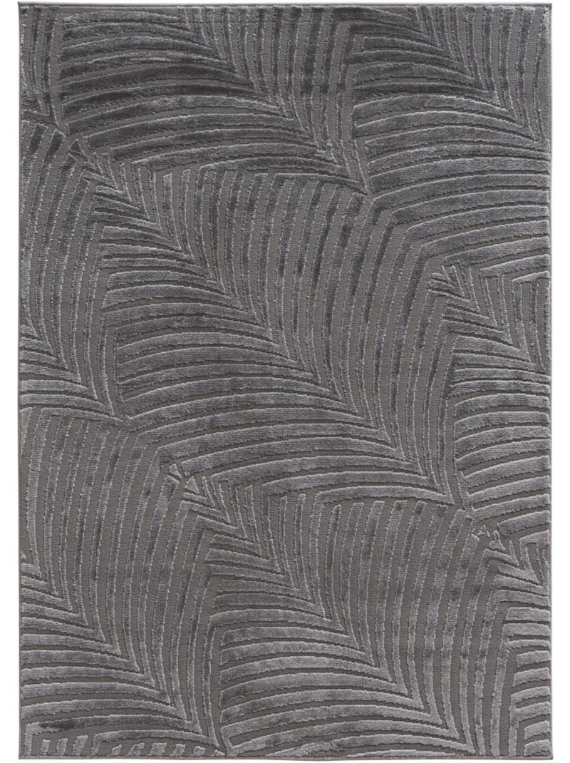 Tapis de salon RIO 18 gris anthracite - Kiabi