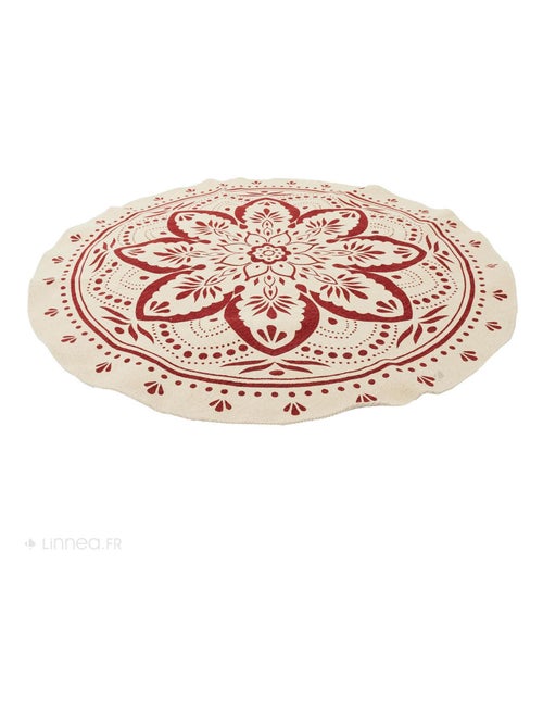 Tapis de salon rond PATIO motif mandala - Kiabi