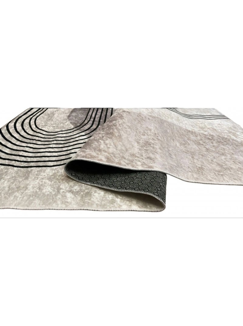 Tapis de salon SEVENTIES Beige gris - Kiabi