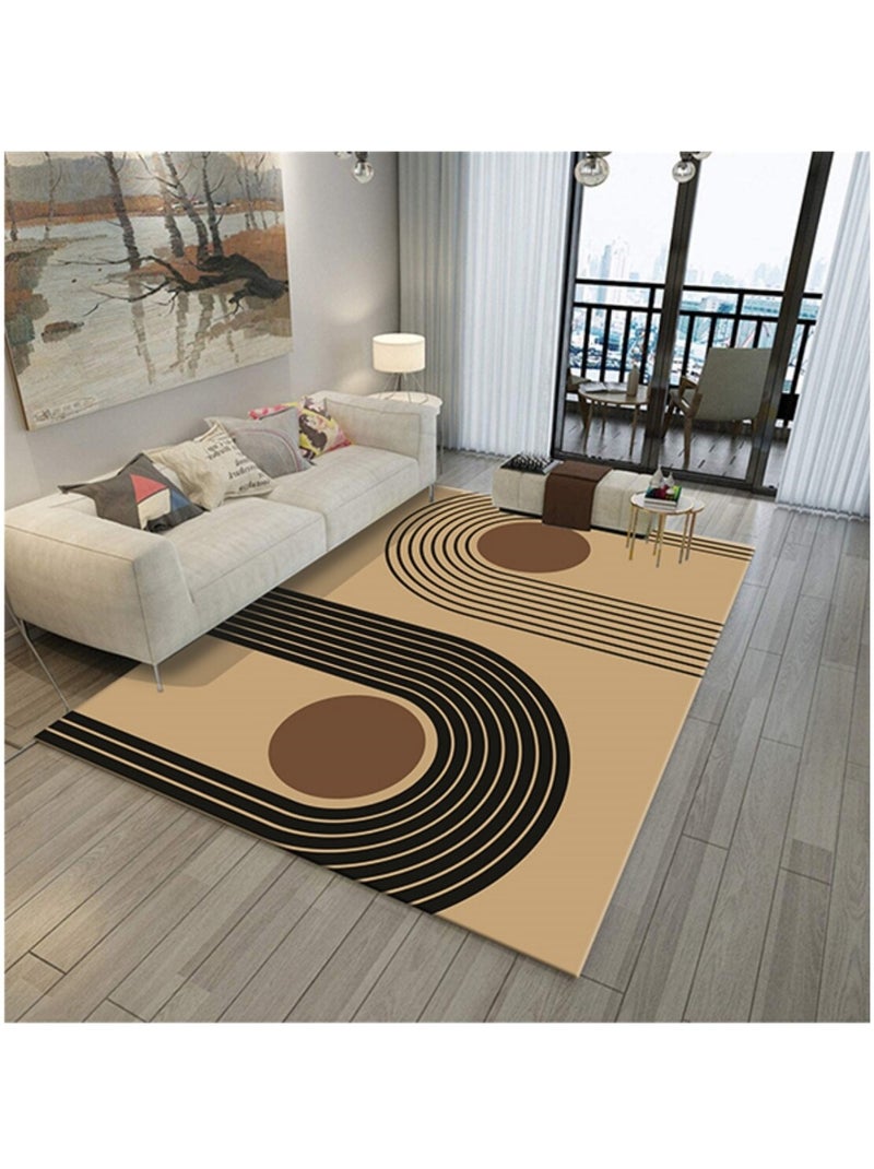 Tapis de salon SEVENTIES Marron - Kiabi