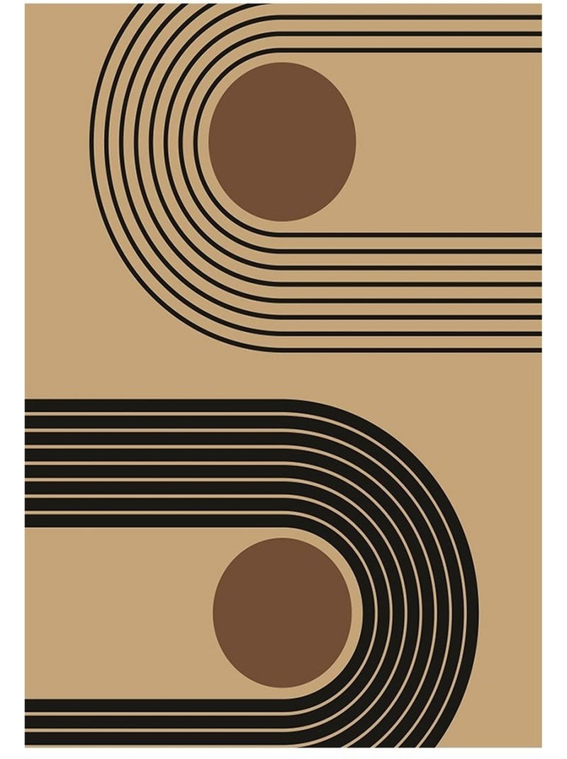 Tapis de salon SEVENTIES Marron - Kiabi