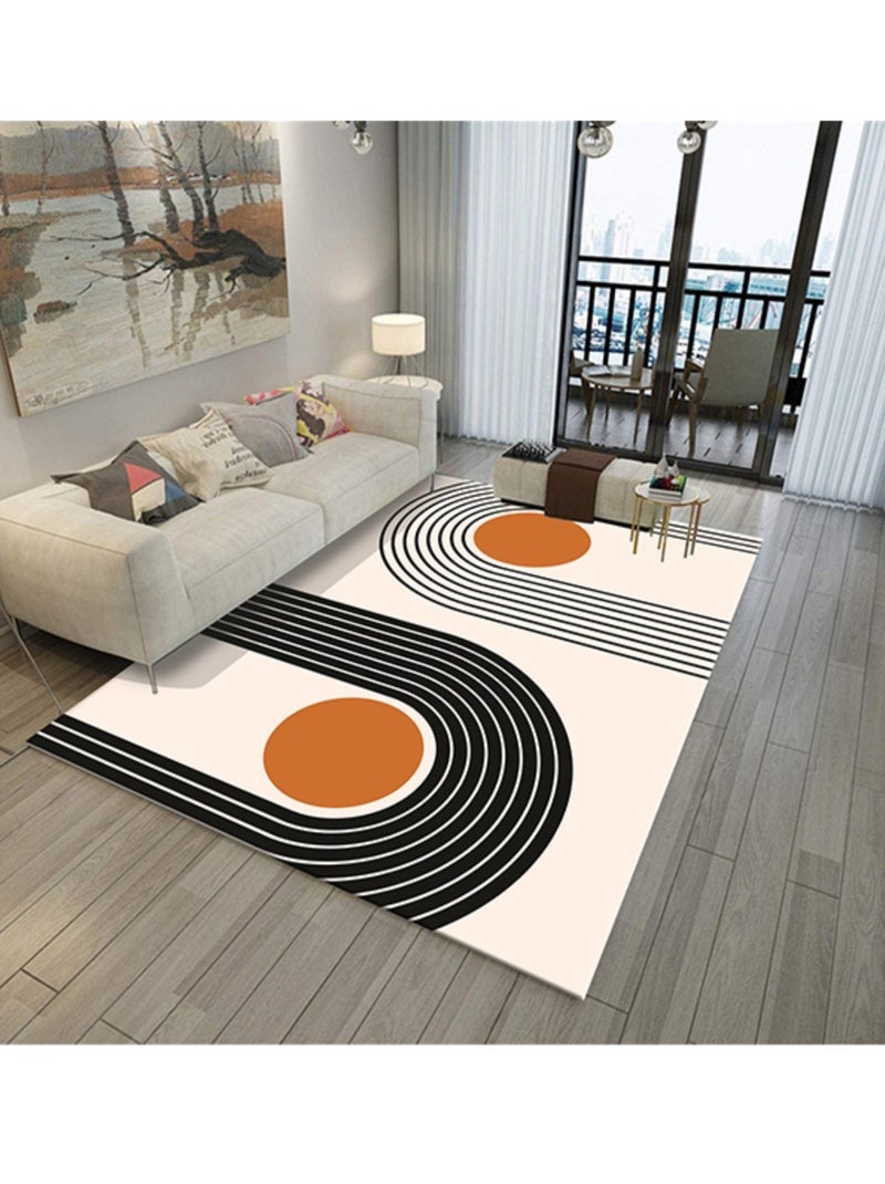 Tapis de salon SEVENTIES Orange - Kiabi