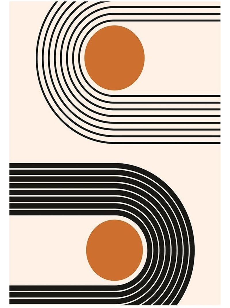 Tapis de salon SEVENTIES Orange - Kiabi