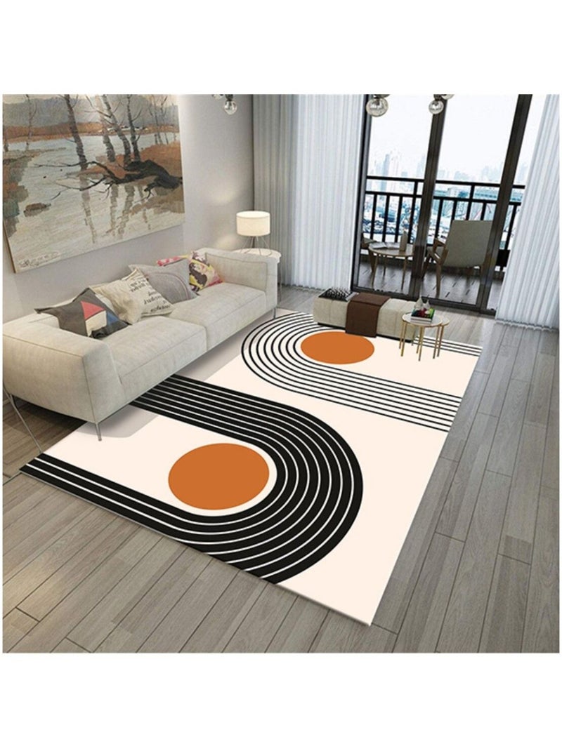 Tapis de salon SEVENTIES Orange - Kiabi