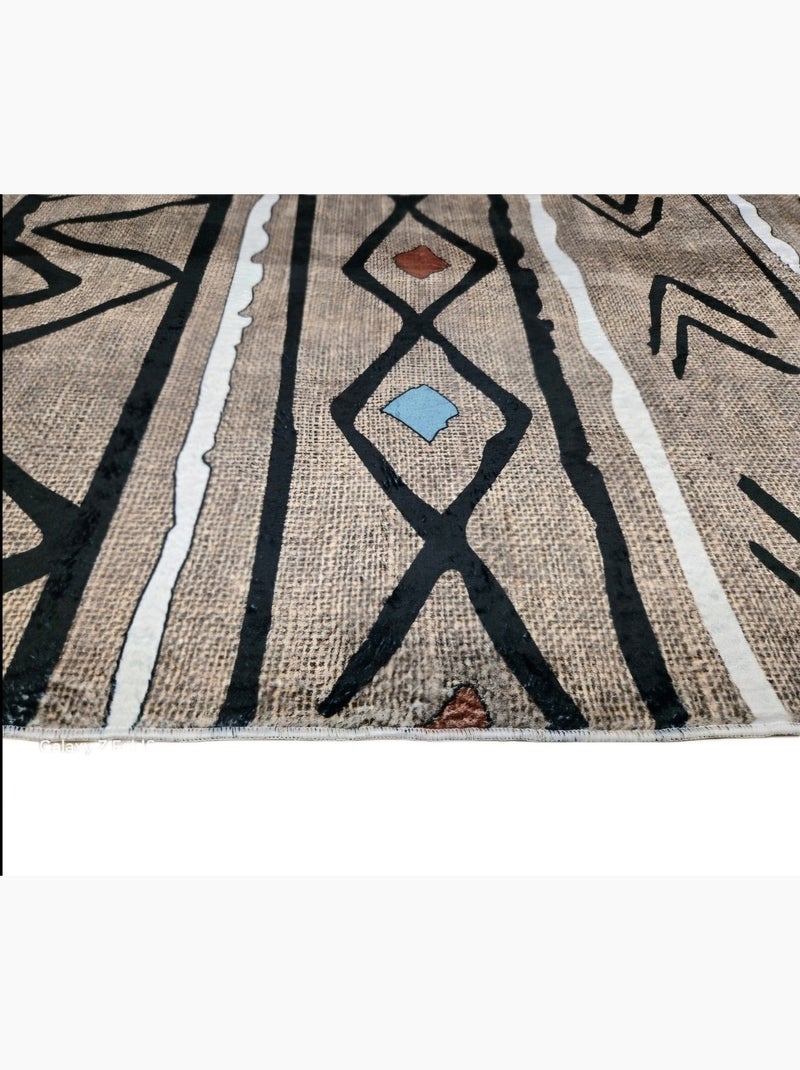 Tapis de salon SIMAO Marron - Kiabi