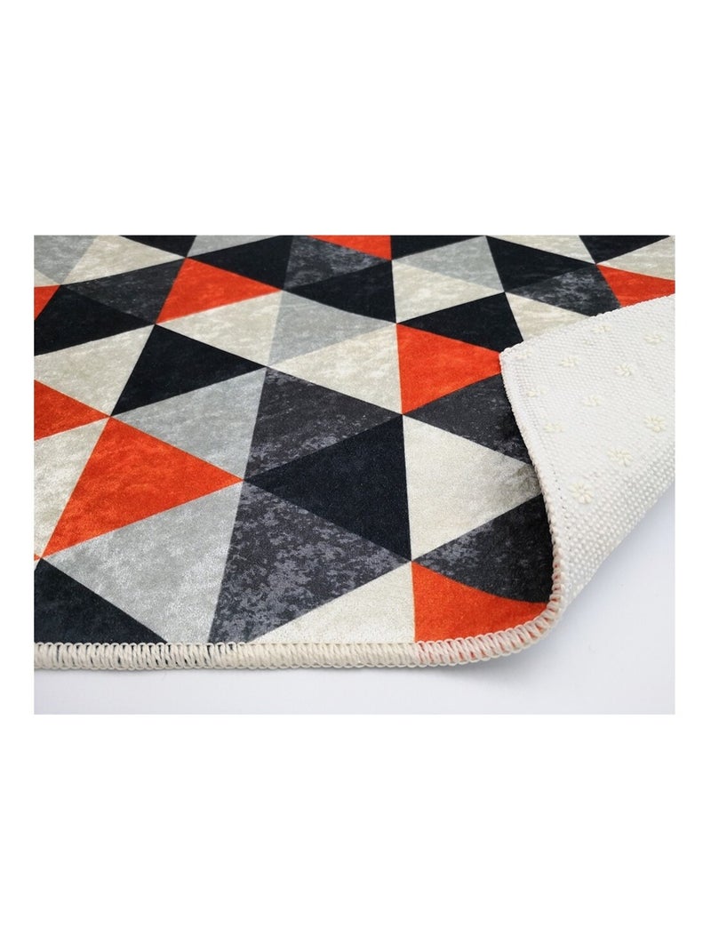 Tapis de salon Triangle Rouge - Kiabi