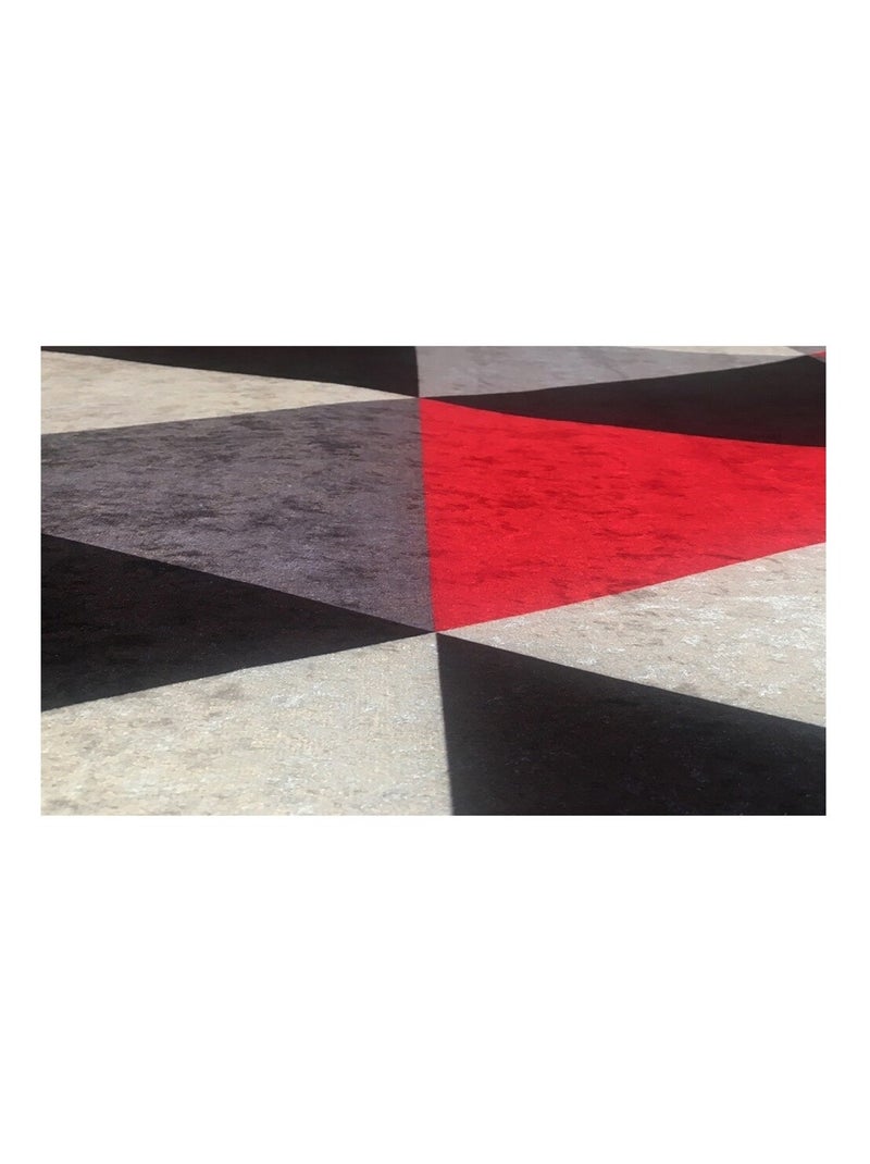 Tapis de salon Triangle Rouge - Kiabi