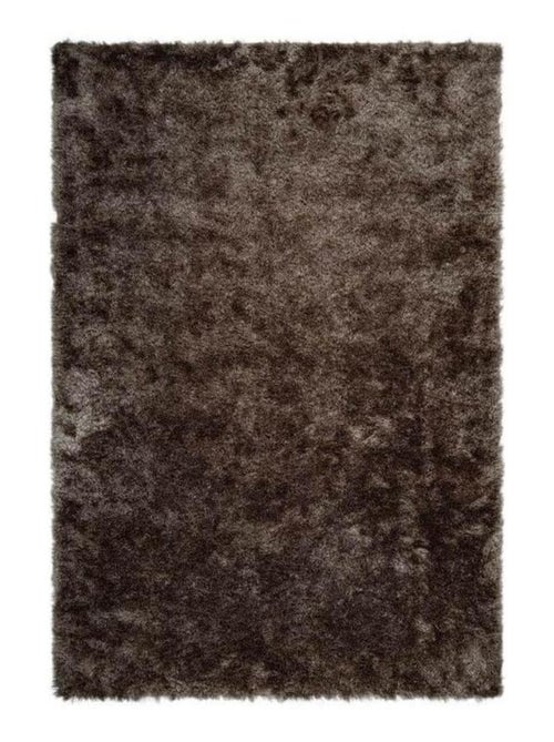 Tapis de salon uni shaggy doux Twist - Kiabi