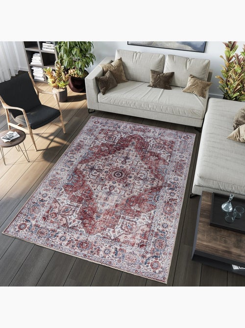 Tapis de salon vintage 3540 - 120x170 / rouge - Kiabi Tapis de salon vintage 3540 - 120x170 / rouge - Kiabi