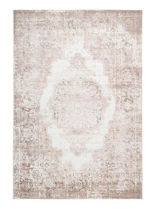 Tapis de salon vintage à poils courts rayé rectangle Paris