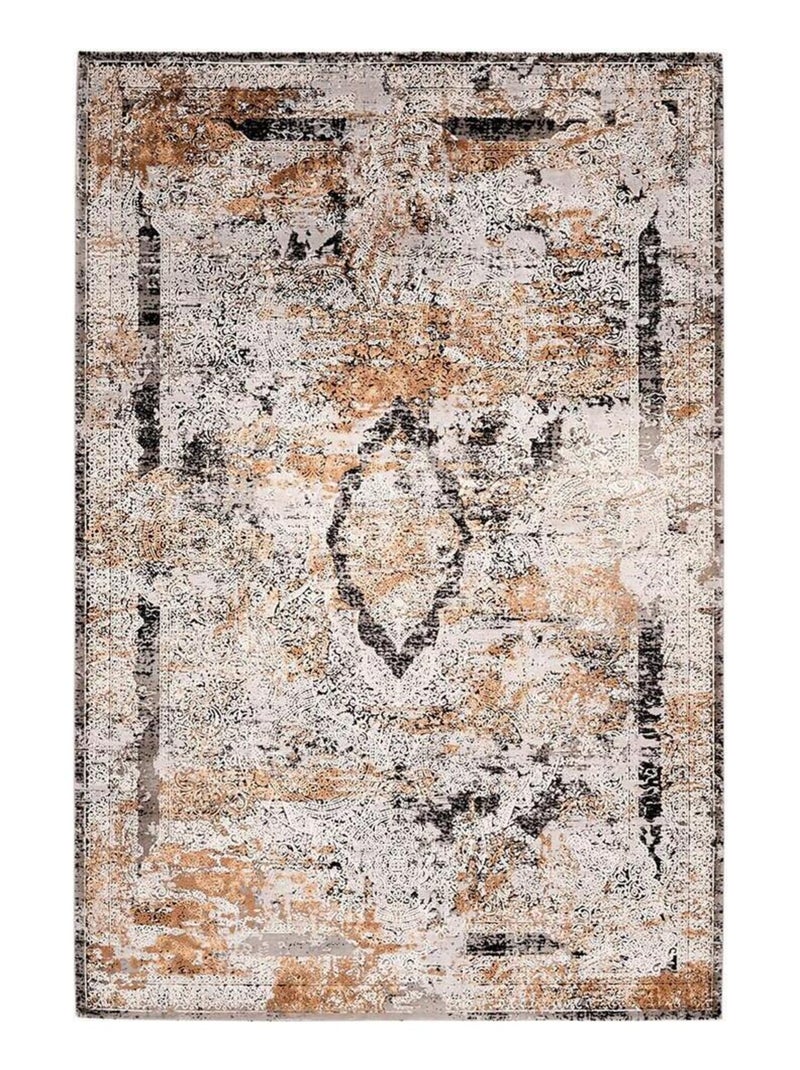 Tapis de salon vintage design Luxe Gris - Kiabi