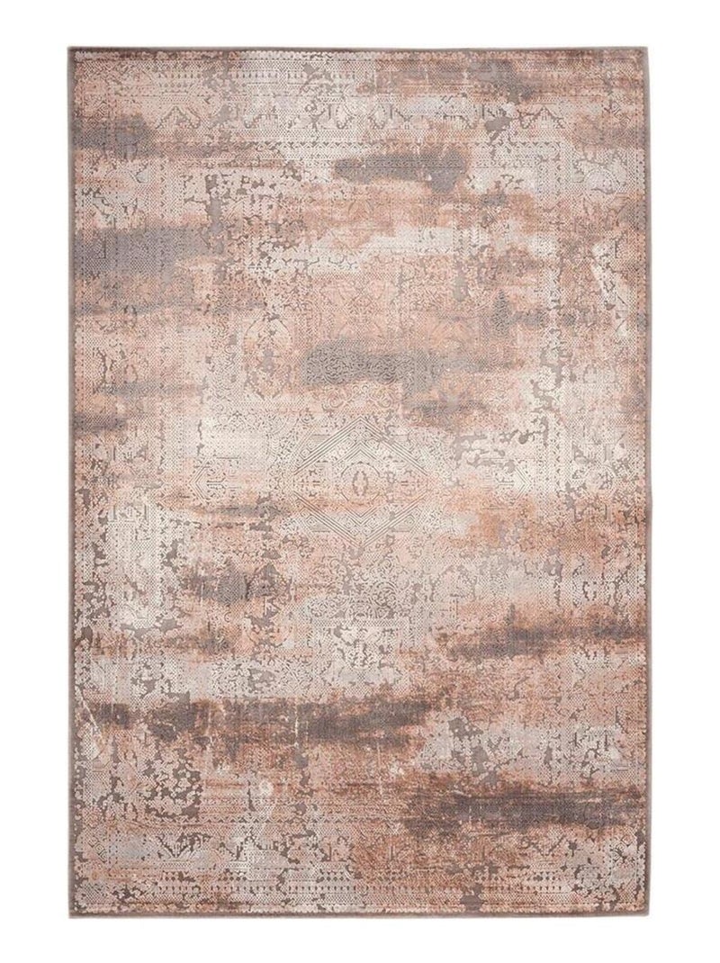 Tapis de salon vintage design naturel Taj Taupe - Kiabi