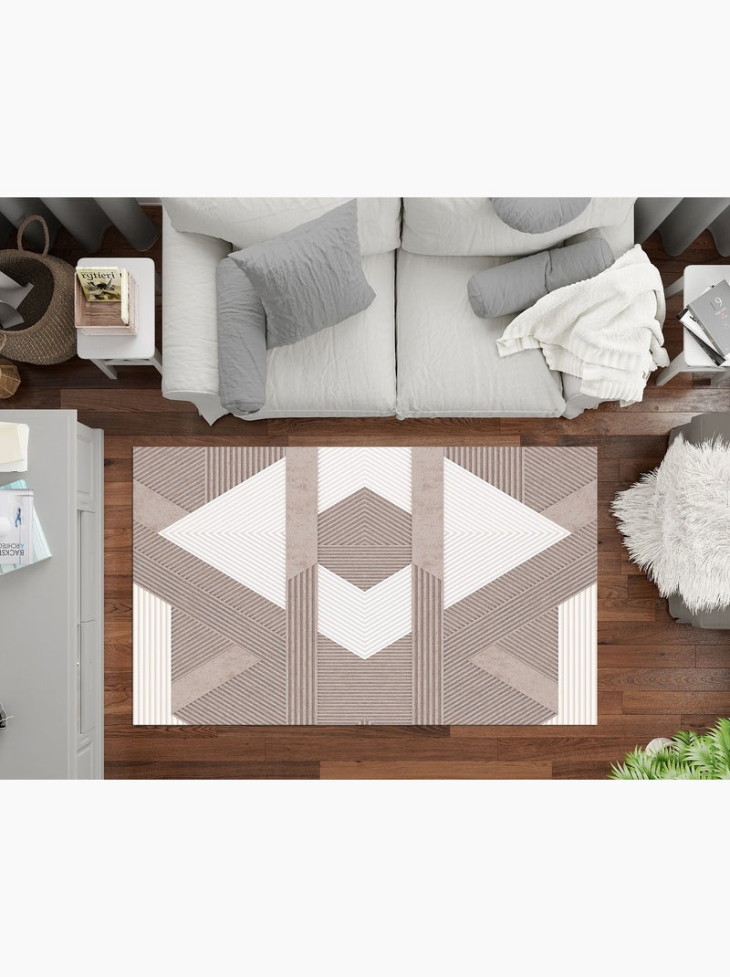 Tapis de salon ZINO Beige - Kiabi