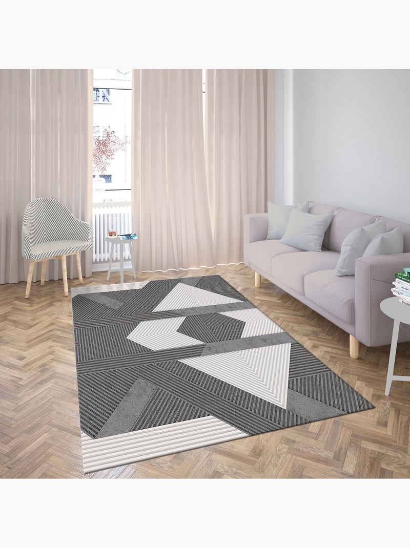 Tapis de salon ZINO Gris - Kiabi