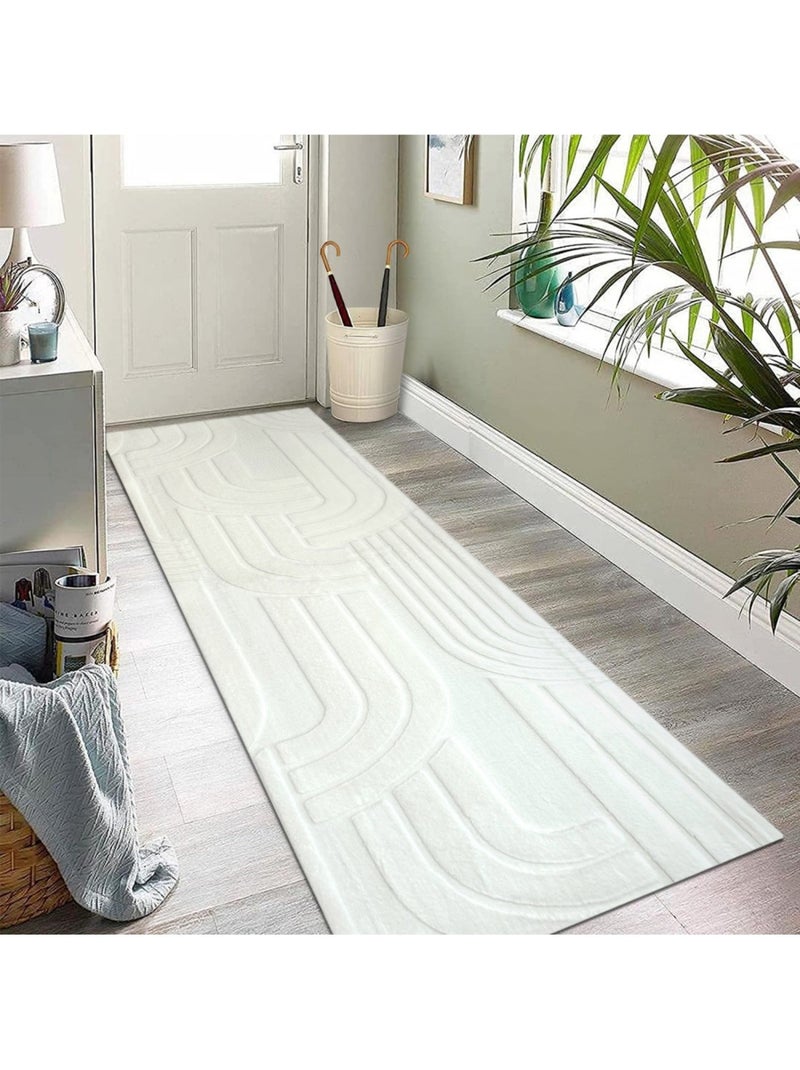 Tapis de salon ZUMRUT Ovale Blanc - Kiabi