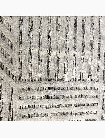 Tapis de séjour en coton tissé JIVE géométrique rétro 140 x 200 cm – Future Home