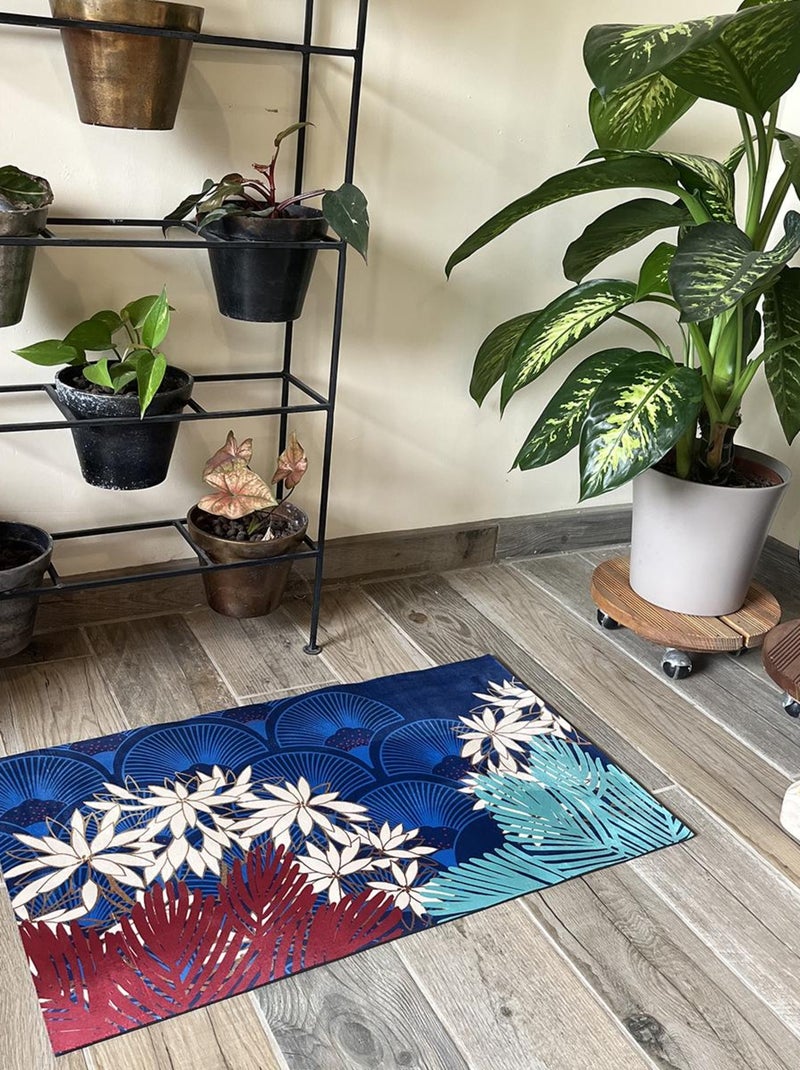 Tapis de sol bohochic Bleu - Kiabi