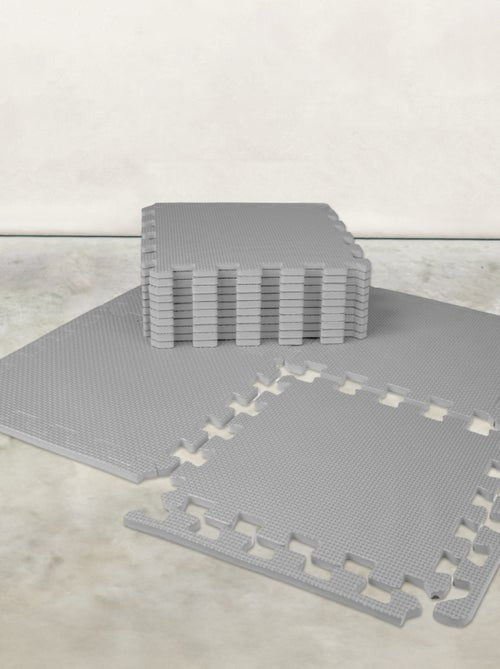 Tapis de sol puzzle pour fitness ou jeu enfant, antidérapant - 18 pièces - Vivezen - Kiabi