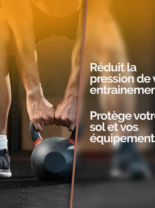 Tapis de sol puzzle pour fitness ou jeu enfant, antidérapant - 18 pièces - Vivezen - Kiabi