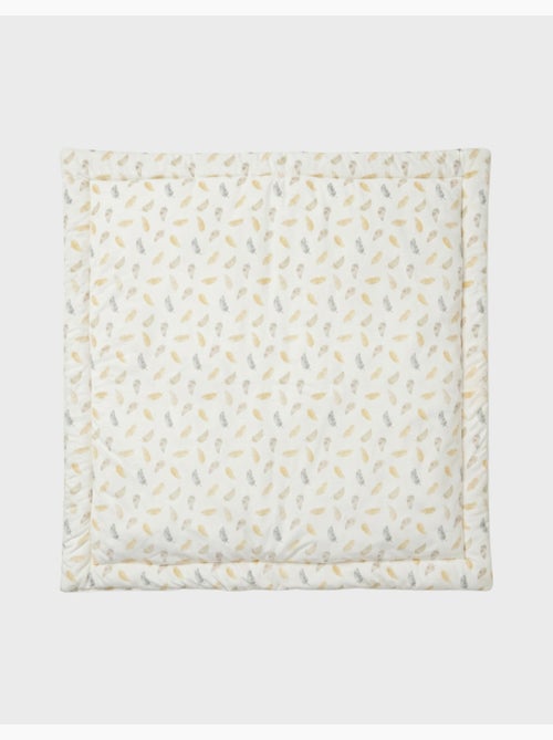 Tapis de sol/parc réversible 100x100cm - plumes de lune noukie's - Kiabi Tapis de sol/parc réversible 100x100cm - plumes de lune noukie's - Kiabi