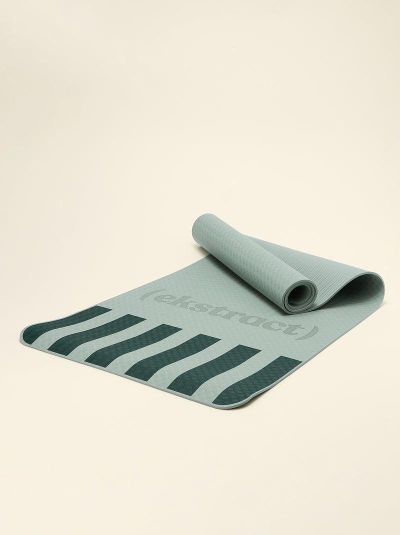 Tapis de yoga '(ekstract)' 61x183 cm Bleu - Kiabi